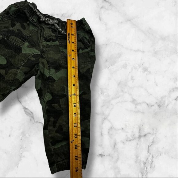 Baby Gap Camo Print Pants With Elastic Waist & Drawstring Size 18-24 Months Gre - Picture 7 of 12